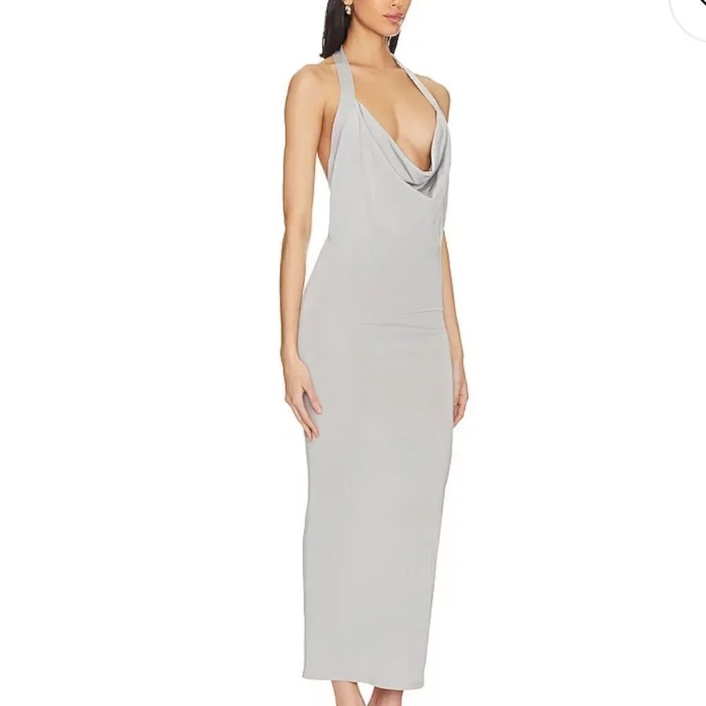 Silver NBD maxi dress